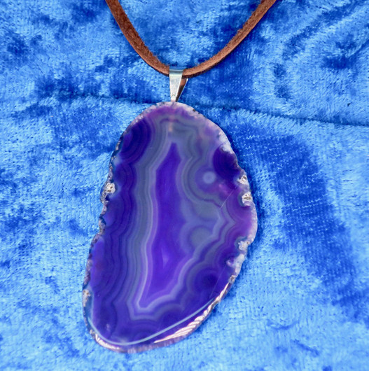 riipus 1 lila akaattisiivu 55x30mm