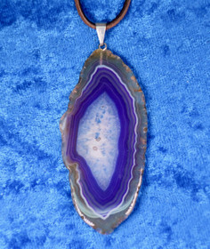 riipus 2 lila akaattisiivu 56x30mm