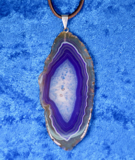 riipus 2 lila akaattisiivu 56x30mm