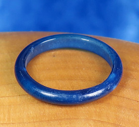 Akaattisormus sininen kivisormus leveys 3mm valitse koko