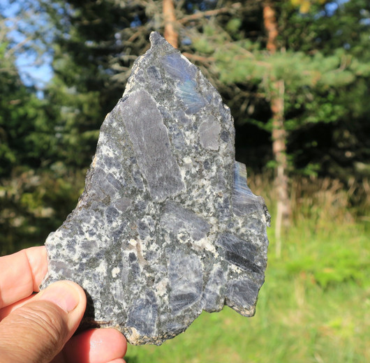 spektroliitti siivu 210g 140x100x7mm  Ylämaa Suomi nro SP14