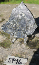 Spektroliitti siivu 70x60x6mm 50g Ylämaa Suomi nro SP16