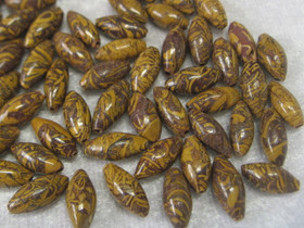 Limoniitti n.12x4mm riisin mallinen irtohelmi 