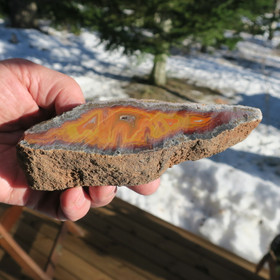 Noreena jaspis pala hieno oranssinkeltainen  413g Australia Hi71C