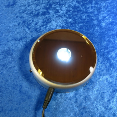Valoalusta 10cm peilialusta, valkoinen LED-valo toimii verkkovirralla