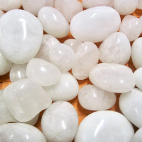 Lumikvartsi rumpuhiottu Intia. Valitse koko 2-10g