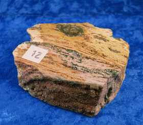 Valtamerijaspis toiselta puolelta hiottu siivu 63x50x20mm 119g nro12