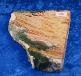 Valtamerijaspis toiselta puolelta hiottu siivu 80x70x13mm 125g nro8