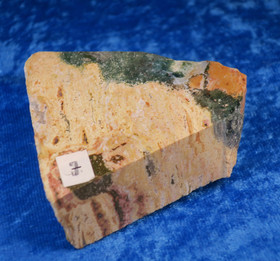 Valtamerijaspis toiselta puolelta hiottu siivu 70x65x20mm 133g nro7