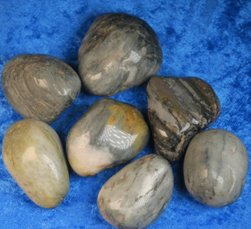 Kissansilmäkvartsi harmaa rumpuhiottu 40-50g Brasilia