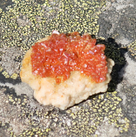 Vanadiniitti baryytti kidesykerö 11g 25x22x15mm Marokko 12B