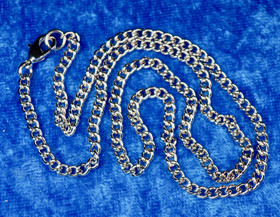 Kaulaketju 45cm hopean värinen, nikkelivapaa