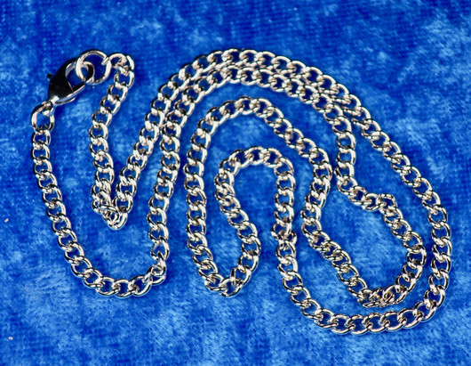 Kaulaketju 45cm hopean värinen, nikkelivapaa