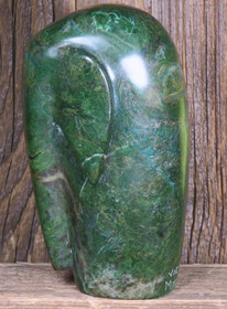Kiviveistos elefantti verdiitti-afrikan jade 940g Muvez11