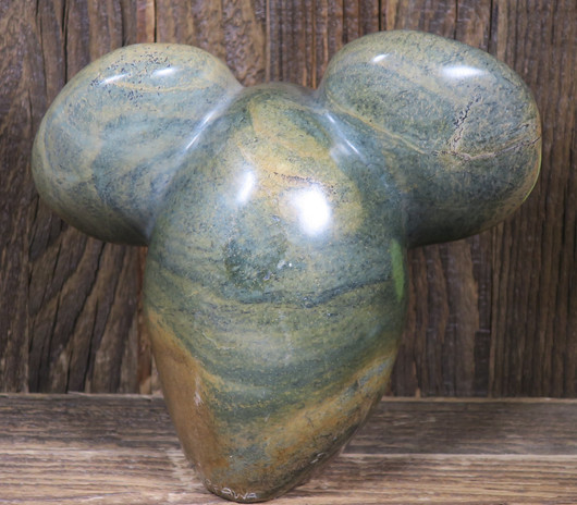 Kiviveistos elefantti 1700g serpentiniitti kivinorsu Muvez18