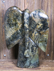 Kiviveistos elefantti  1150g serpentiini kivinorsu Muvez19