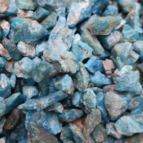 Apatiitti sininen raaka Madagaskar. Valitse koko