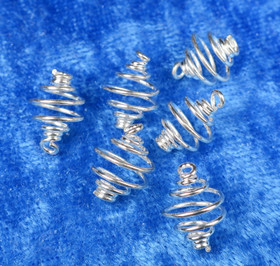 Spiraaliriipus, sisälle voi laittaa onnenkiven, halk. 8mm, joustava