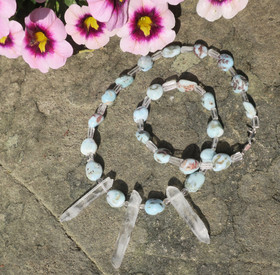 Helmet larimar ja vuorikide 50cm  lari7