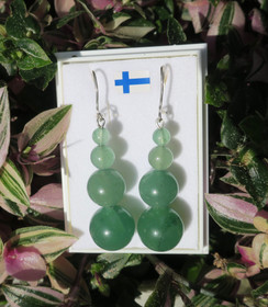 Korvakorut vihreä aventuriini 56h4