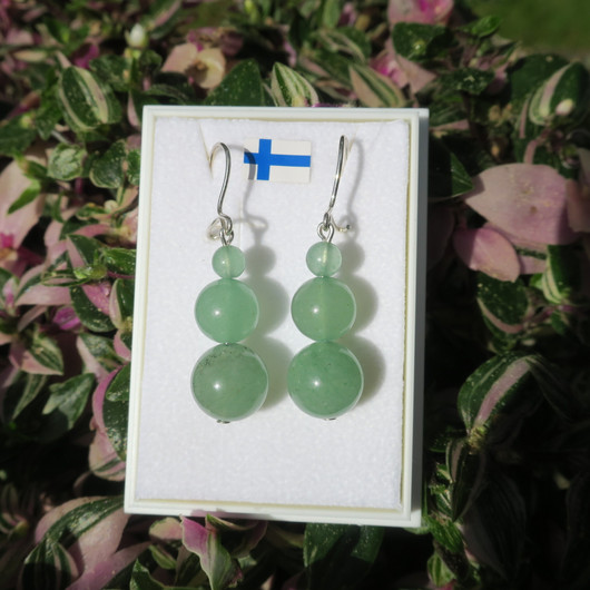 Korvakorut vihreä aventuriini lumiukko 56h3