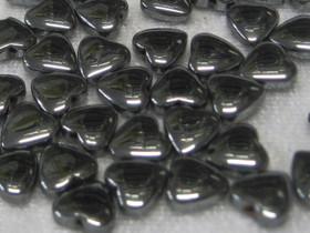 Hematiitti pullea sydän 8mm irtohelmi