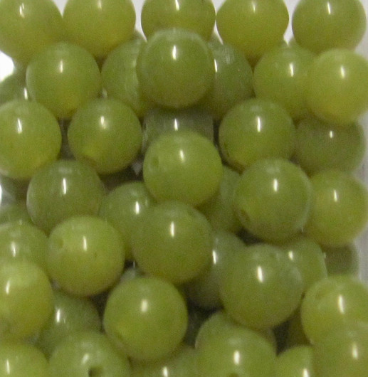 Serpentiini kellanvihreä 6mm irtohelmi