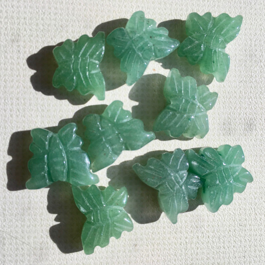 Aventuriini vihreä perhonen 12x16mm irtohelmi