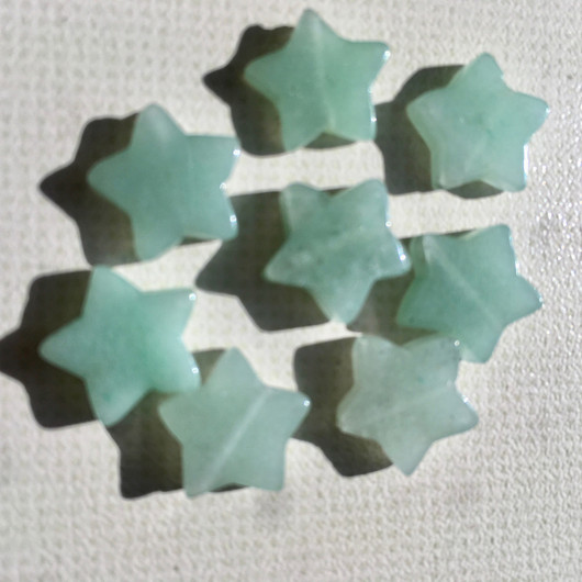 Aventuriini vihreä tähti 12mm irtohelmi