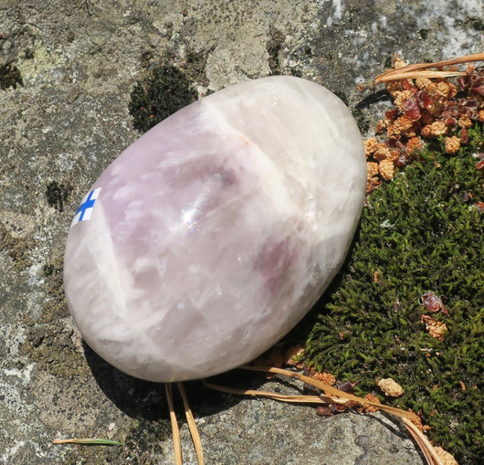 Ametisti muna 135g 60x40mm  Suomi. Katso video