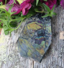 Spektroliitti hiottu Ylämaa Suomi 31g 58x40x7mm 54S1