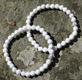 Rannekoru magnesiitti valkoinen 6mm