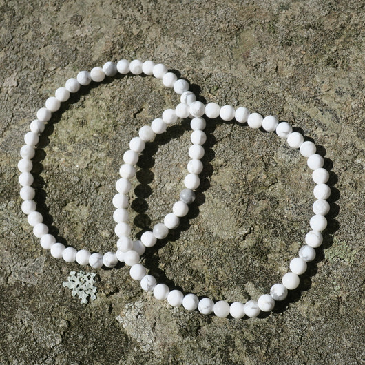 Rannekoru magnesiitti valkoinen 4mm, 18cm