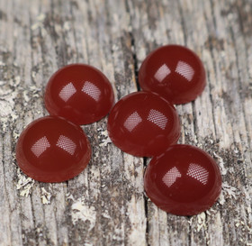 Kapussi karneoli tumma oranssi 10mm pyöreä