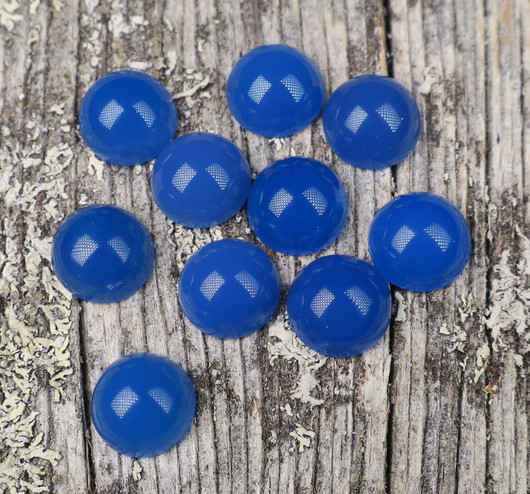 Kapussi akaatti sininen 8mm pyöreä 