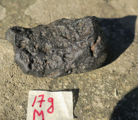 Tektiitti musta Thaimaa 17gM