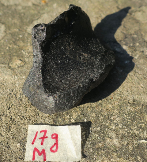 Tektiitti musta Thaimaa 17gM