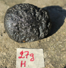 Tektiitti musta Thaimaa 27g H