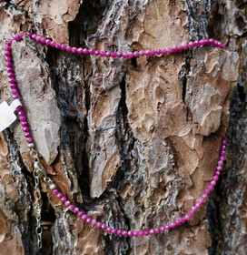 Helmet viistehiotut 3mm punaiset rubiinihelmet 40-45cm