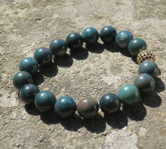 Rannekoru heliotrooppijaspis 10mm