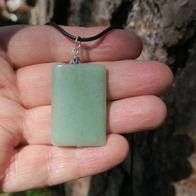 Riipus vihreä aventuriini 35x25mm, kookas suorakaide RAV7