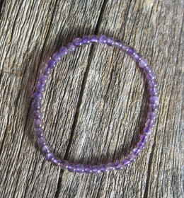 Rannekoru ametisti tumma 4mm 18cm