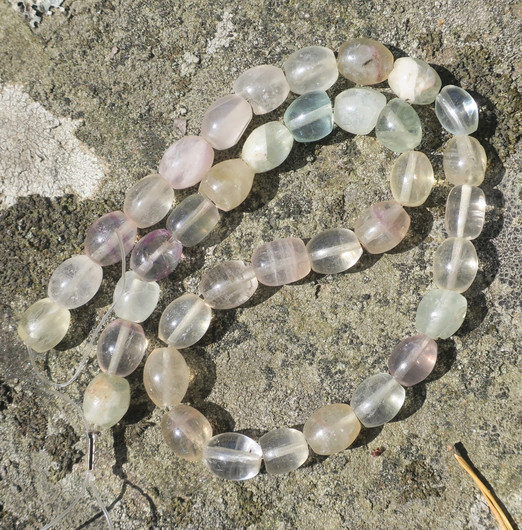 fluoriitti 8x10mm rumpuhiottu irtohelmi 