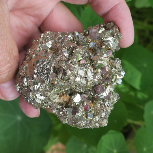 Pyriitti kidesykerö 297g 70x70x45mm Peru 49S4