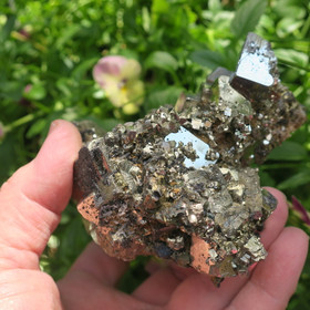 Pyriitti kidesykerö 912g  100x90x80mm Peru 49s1 