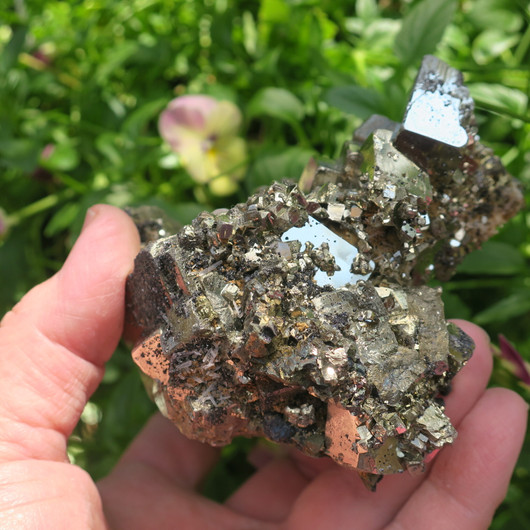 Pyriitti kidesykerö 912g  100x90x80mm Peru 49s1 