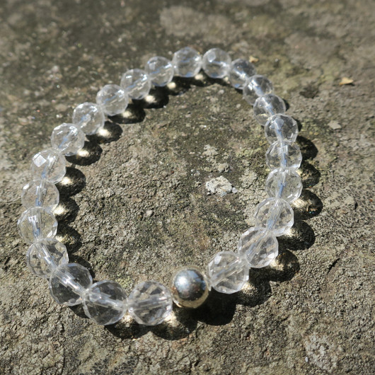 Rannekoru vuorikide viistehiottu 8mm, 18-19cm