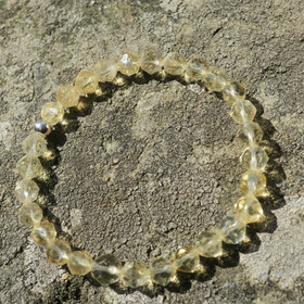 Rannekoru sitriini 6mm viistehiottu SIRJA