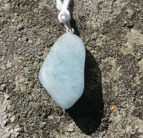 Riipus akvamariini A-lk, riipuslenkki 925-hopea nroH