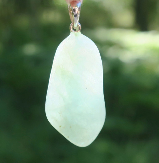 Riipus akvamariini A-lk, riipuslenkki 925-hopea nroH